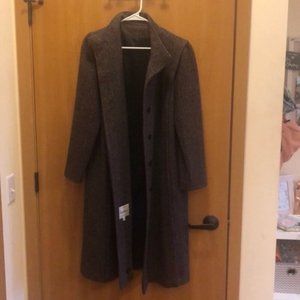 Vintage Trench Wool Coat Projections Long oversize